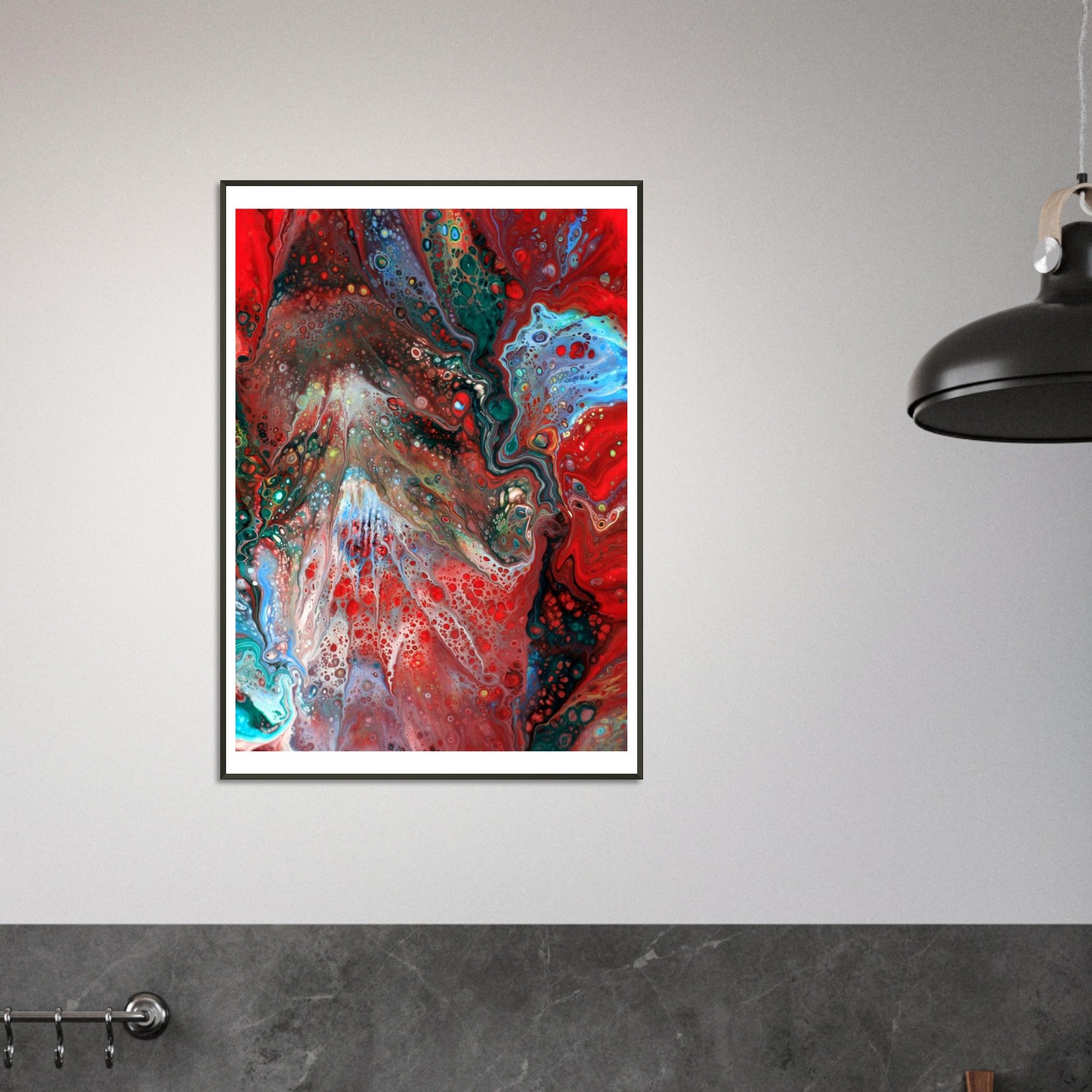 Classic Semi-Glossy Paper Metal Framed Poster