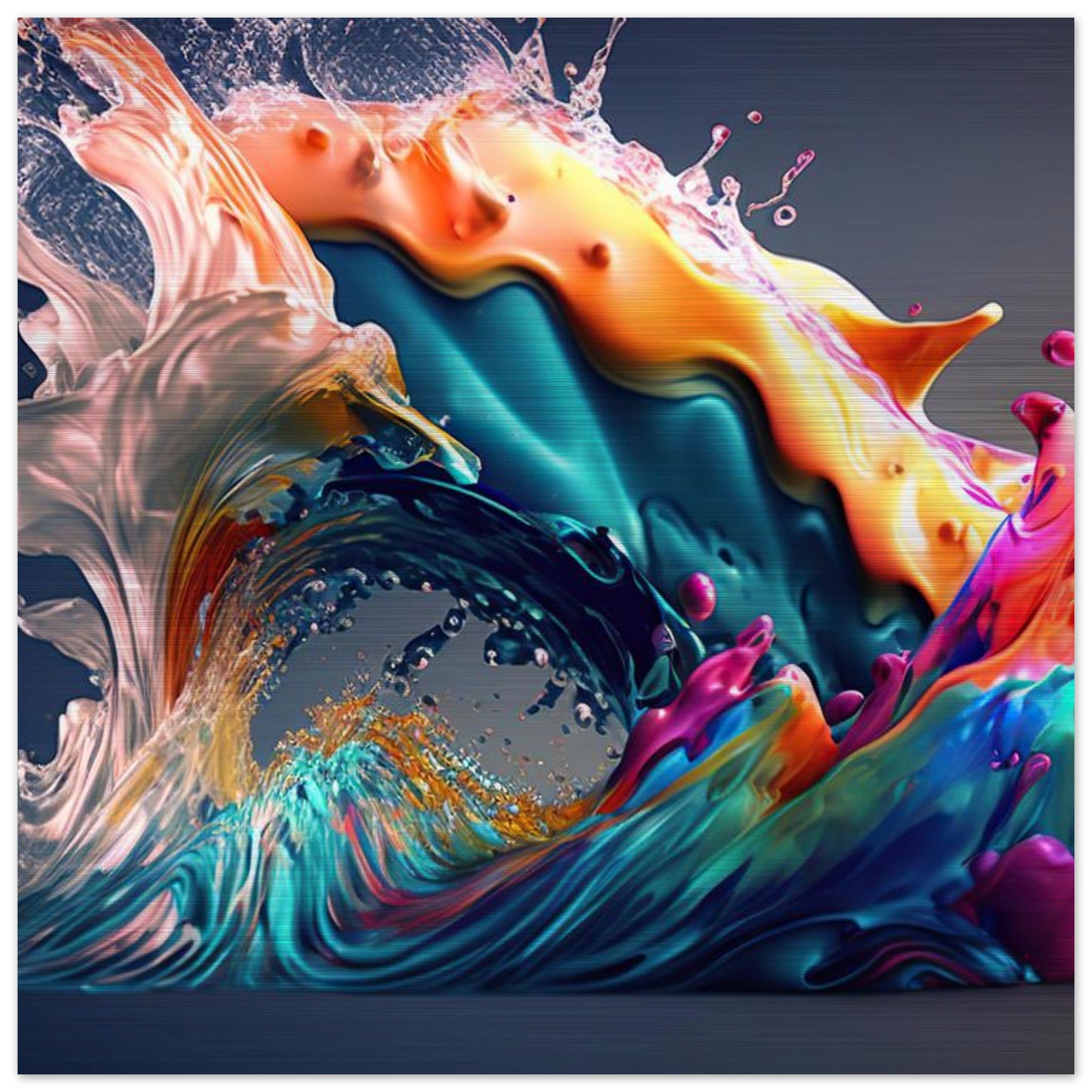 Brushed Aluminum Print