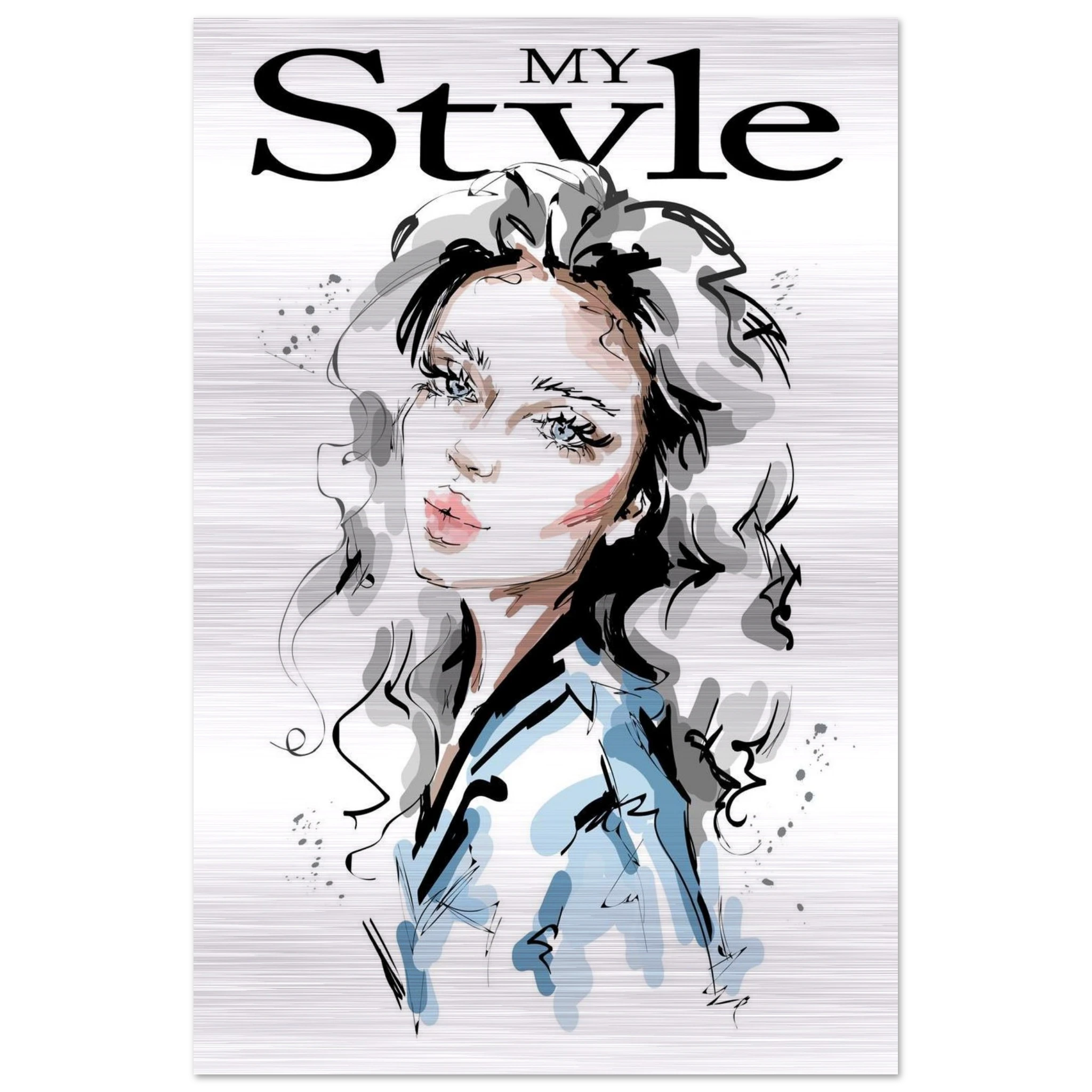 Brushed Aluminum Print