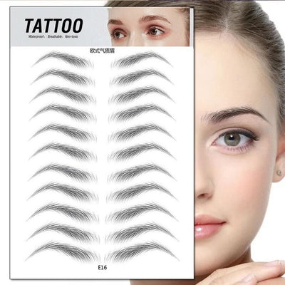 4D Hair Like Eyebrows Makeup Waterproof Eyebrow Tattoo Sticker