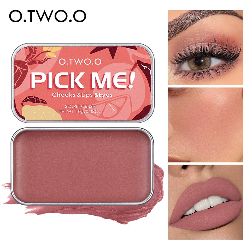 Multifunctional Makeup Palette 3 IN 1 Lipstick Blush For Face