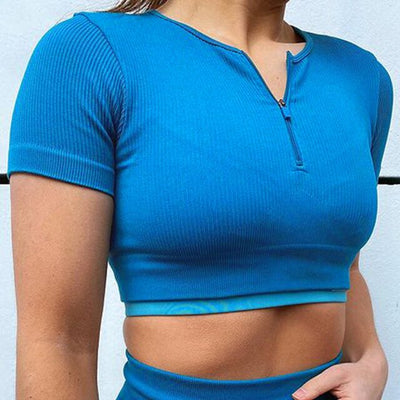 Ribbed Yoga Clothing Gym Set Sport Outfit Fitness